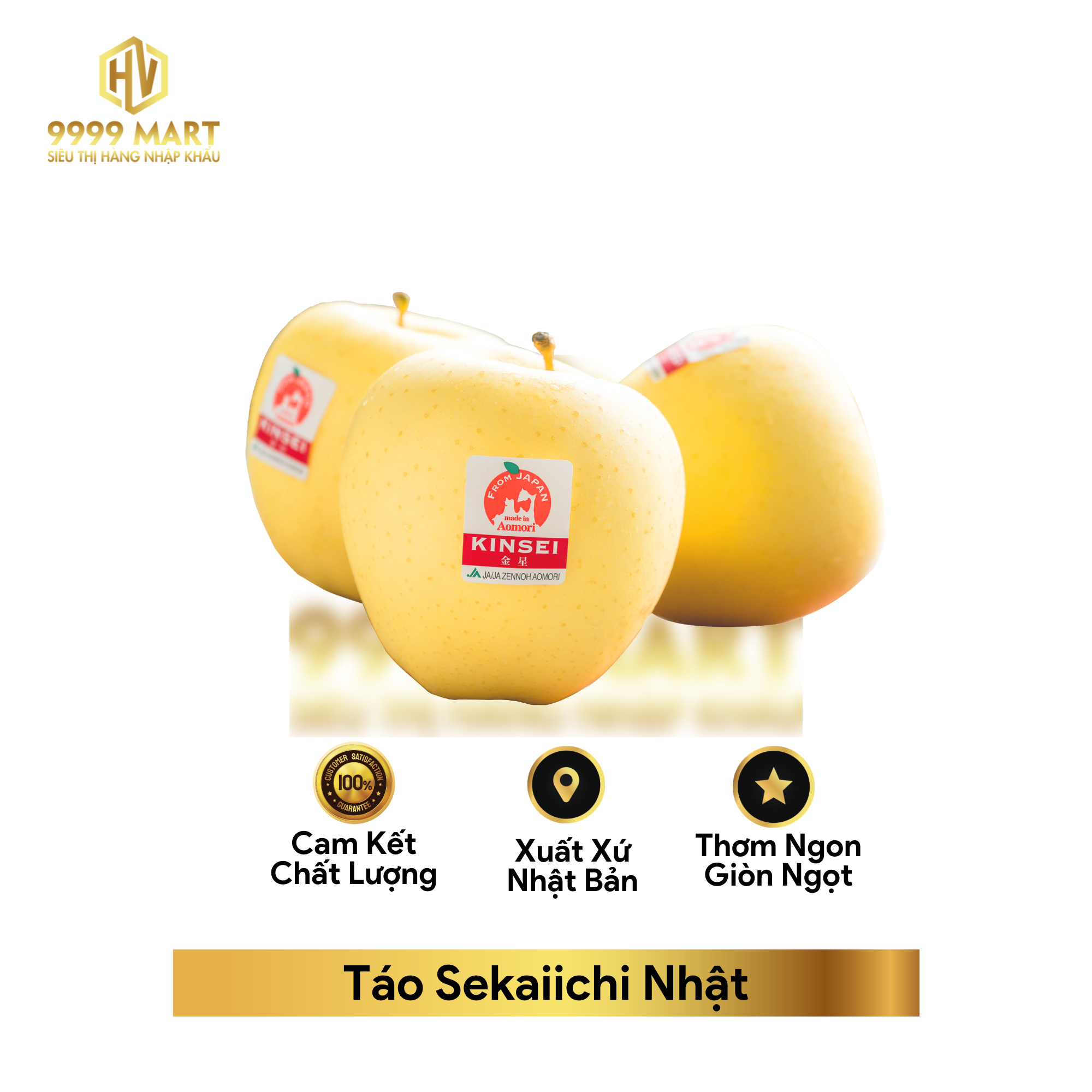  Táo Vàng Kinsei Nhật Bản 