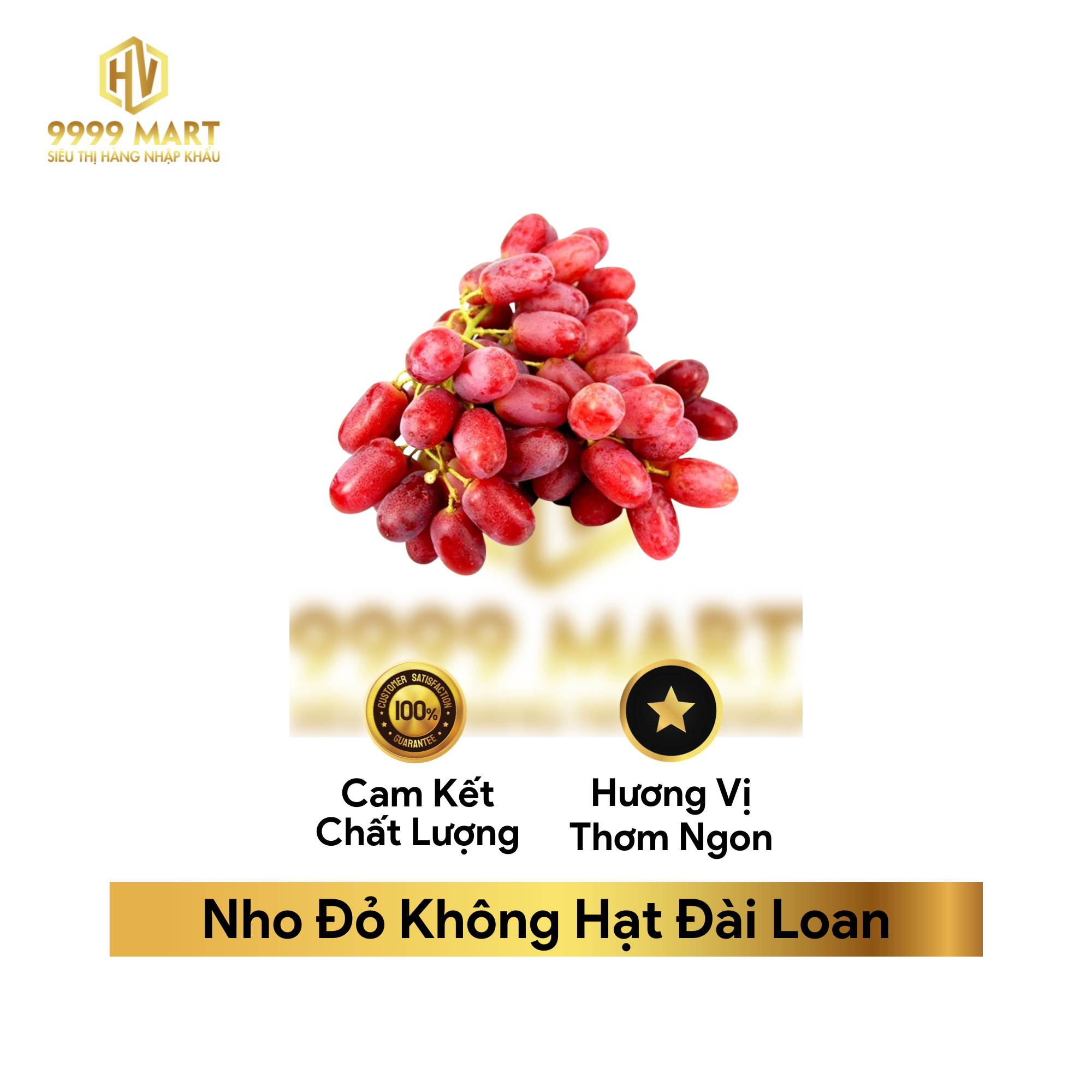  Nho Đỏ Không Hạt Đài Loan 