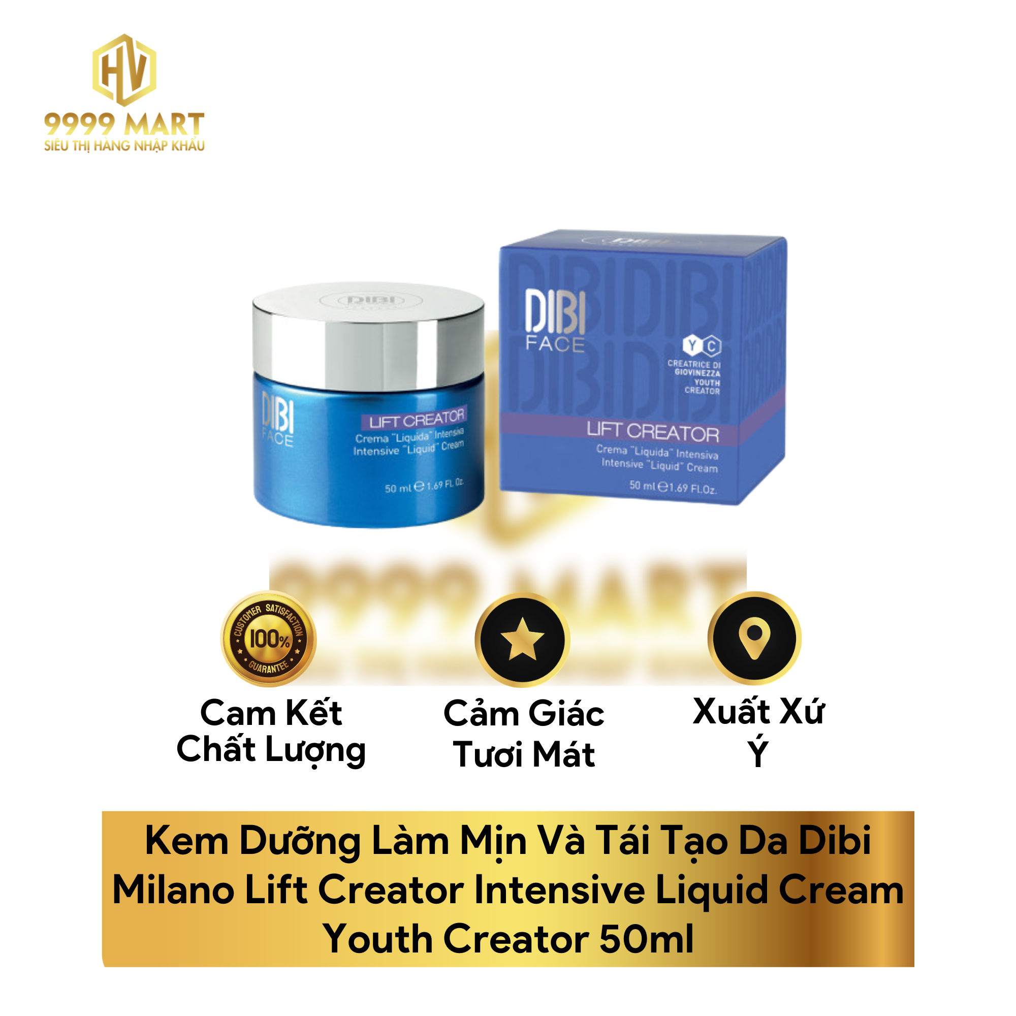  Kem Dưỡng Làm Mịn Và Tái Tạo Da Dibi Milano Lift Creator Intensive Liquid Cream Youth Creator 50ml 