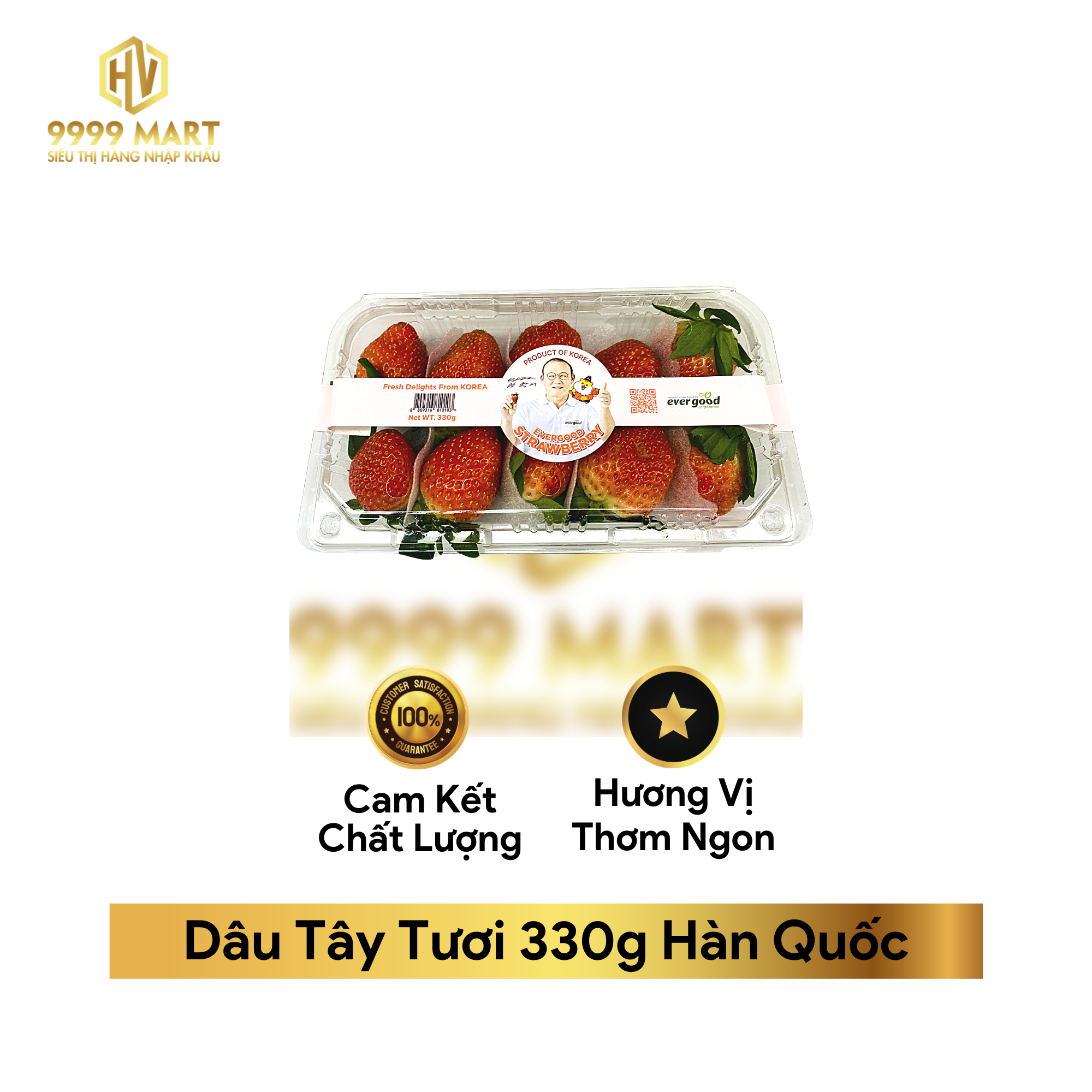  Dâu Tây Tươi 330g Hàn Quốc 