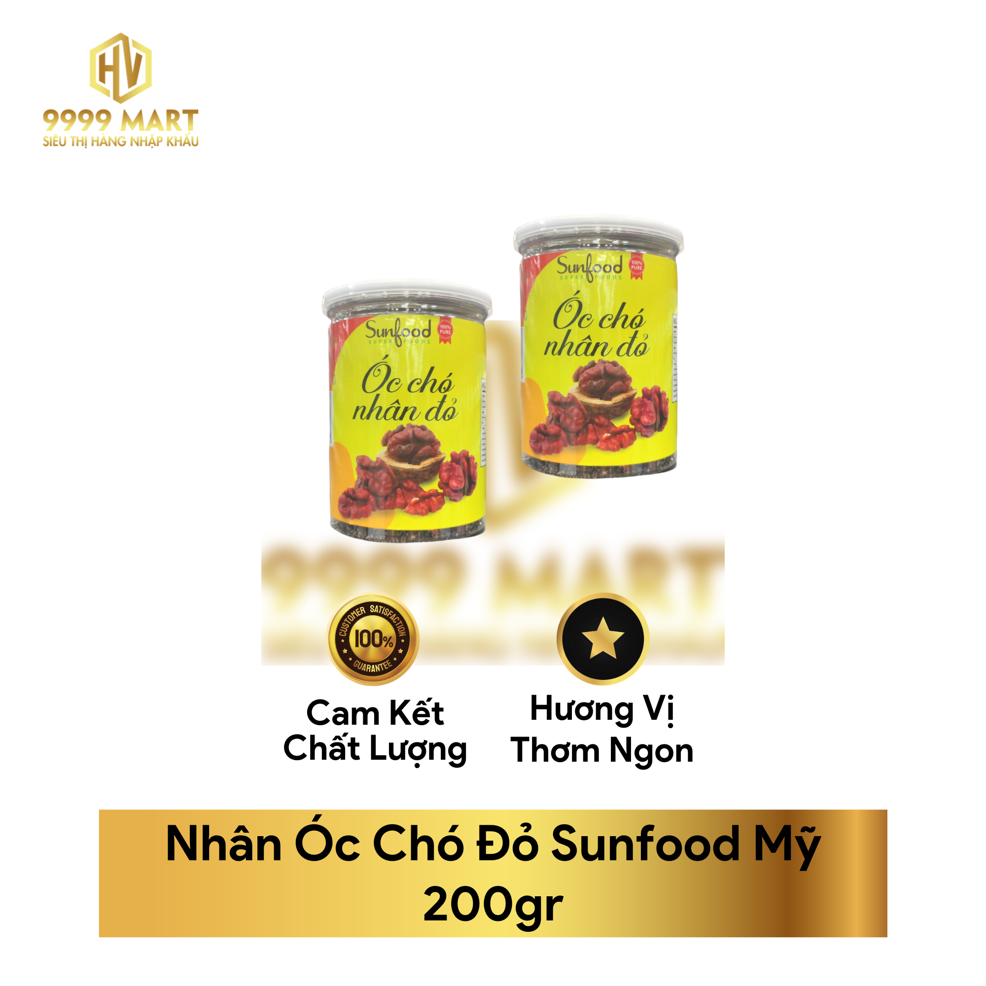 Nhân Óc Chó Đỏ Sunfood Mỹ 200gr 