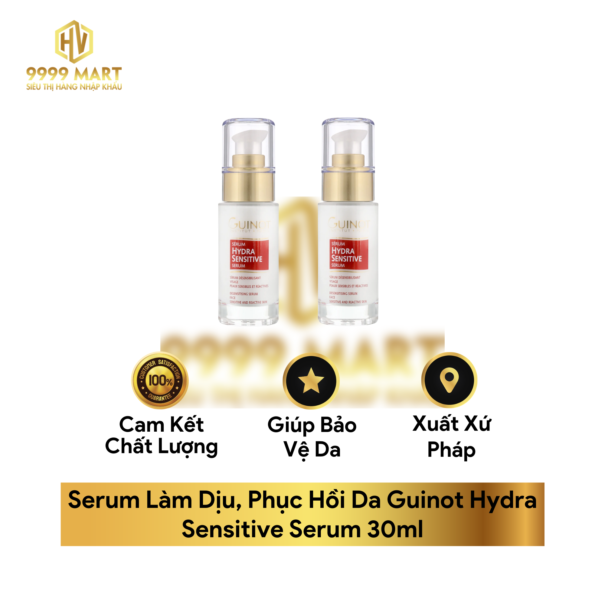  Serum Làm Dịu, Phục Hồi Da Guinot Hydra Sensitive Serum 30ml 