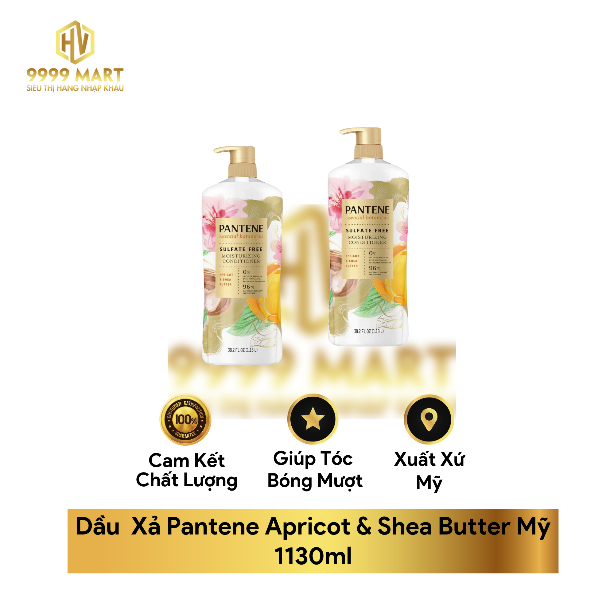  Dầu  Xả Pantene Apricot & Shea Butter Mỹ 1130ml 