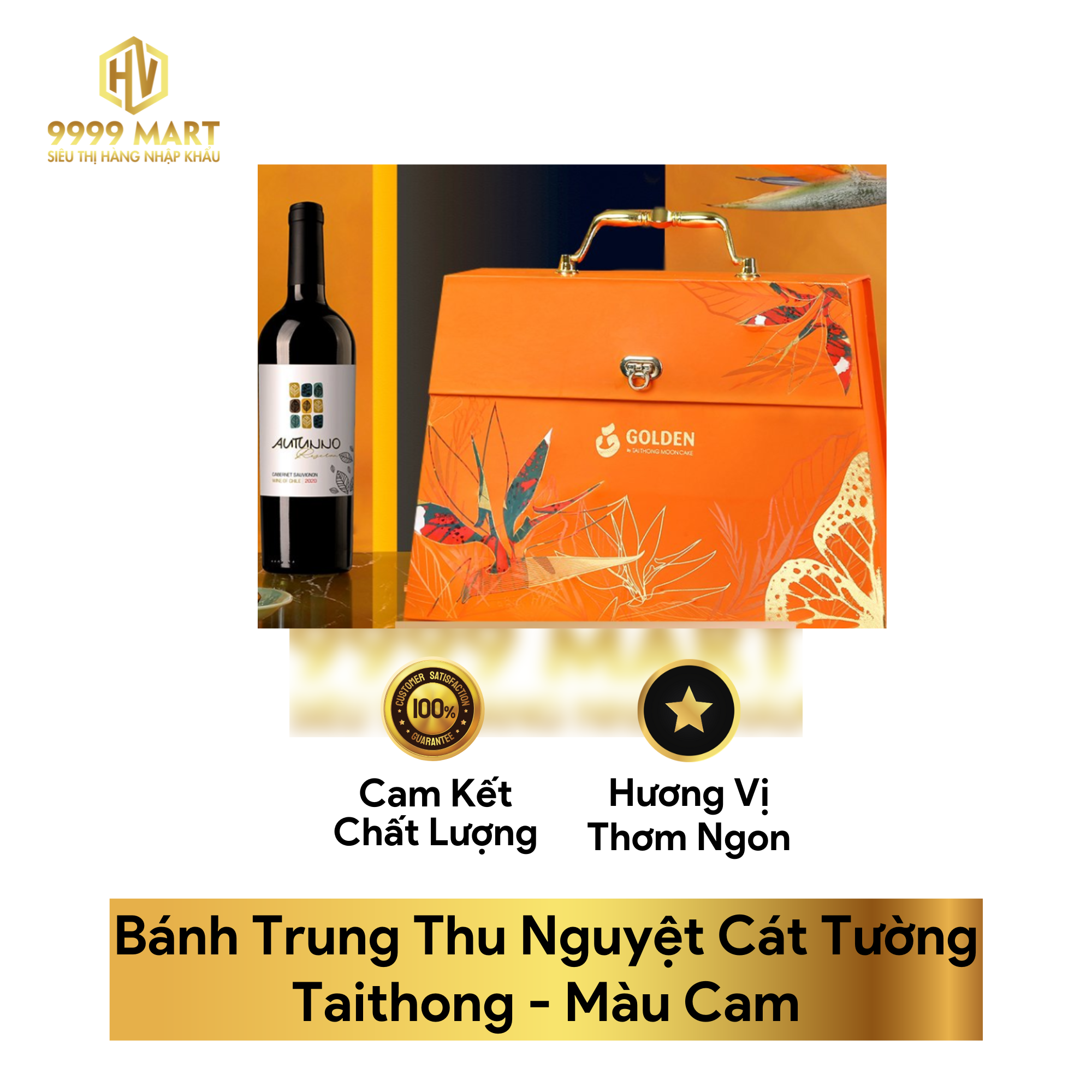  Bánh Trung Thu Nguyệt Cát Tường Taithong - Màu Cam 