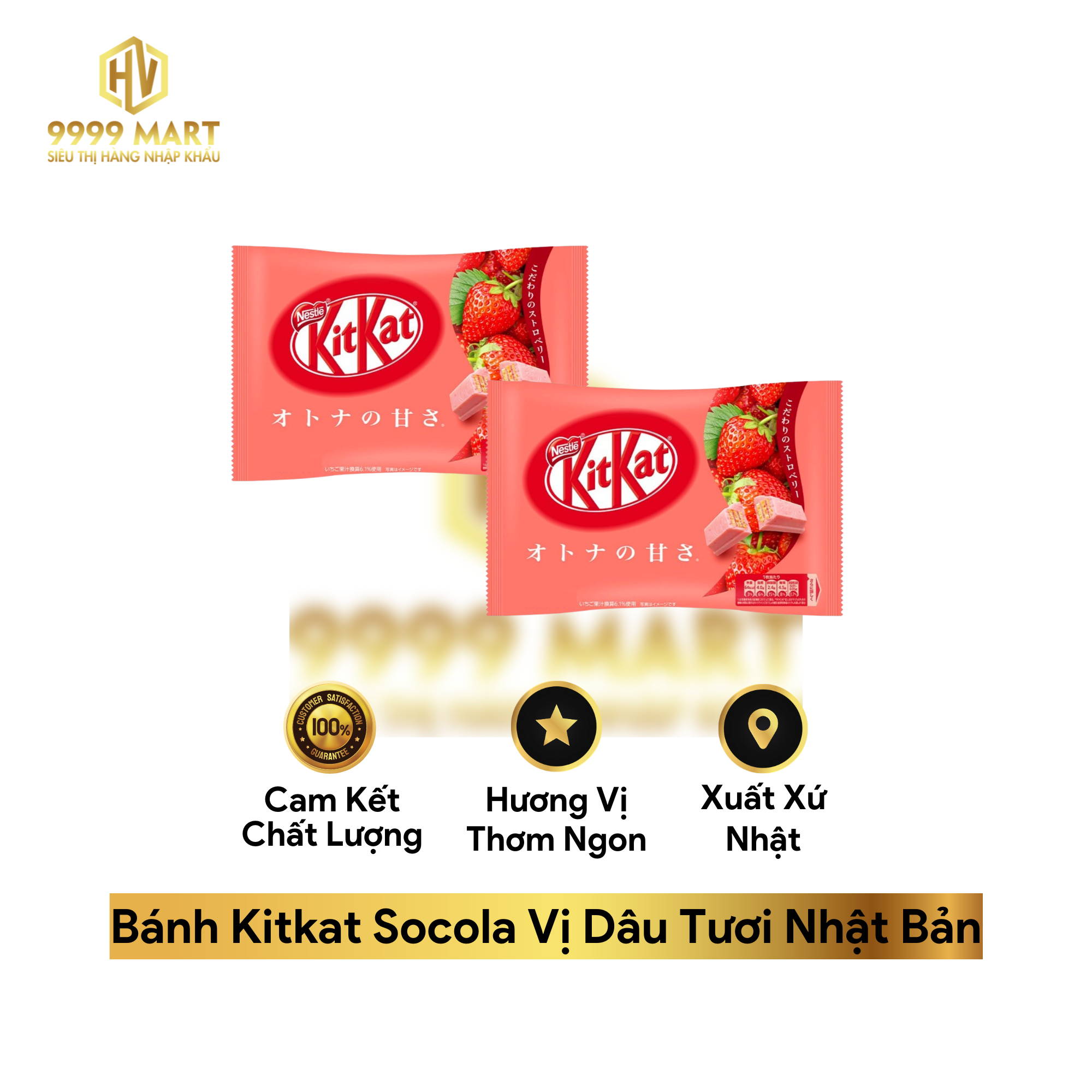  Bánh Kitkat Socola Vị Dâu Tươi Nhật Bản 