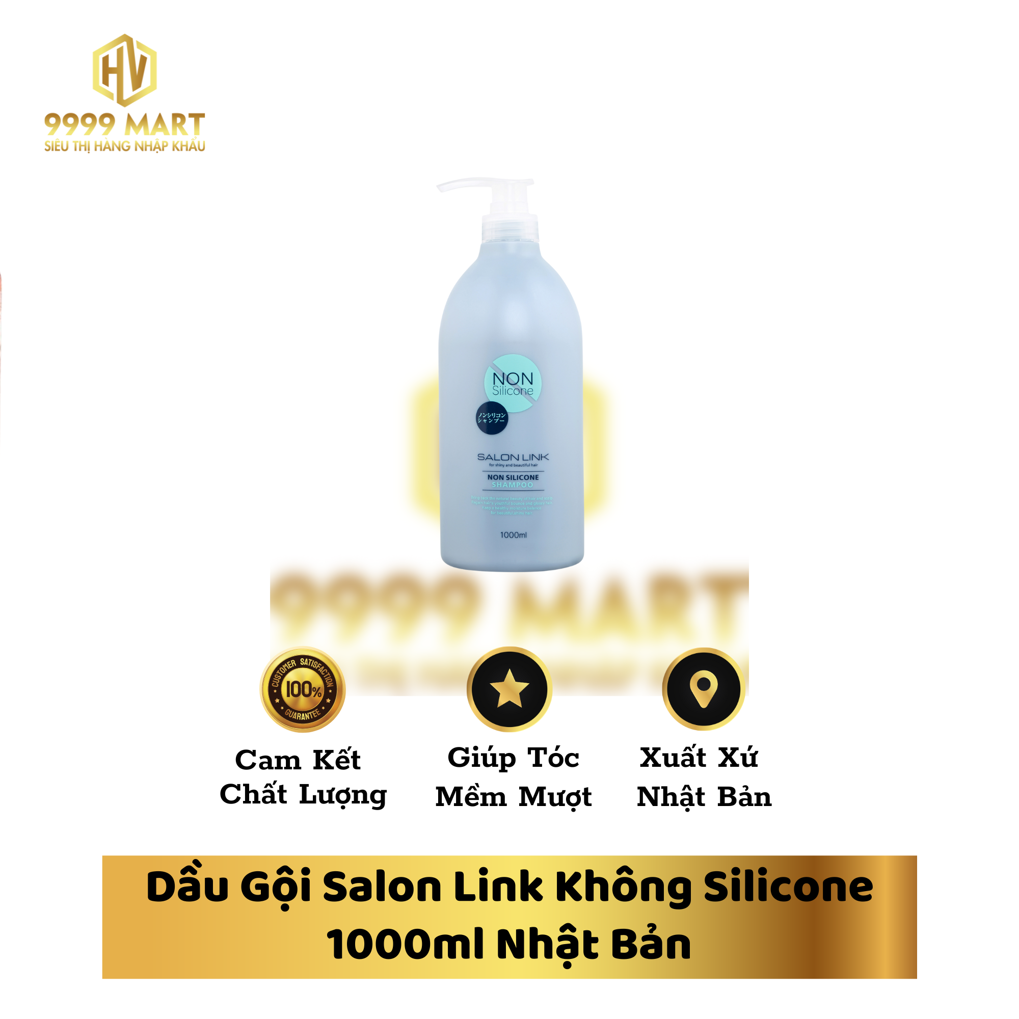  Dầu Gội Salon Link Không Silicone 1000ml Nhật Bản 