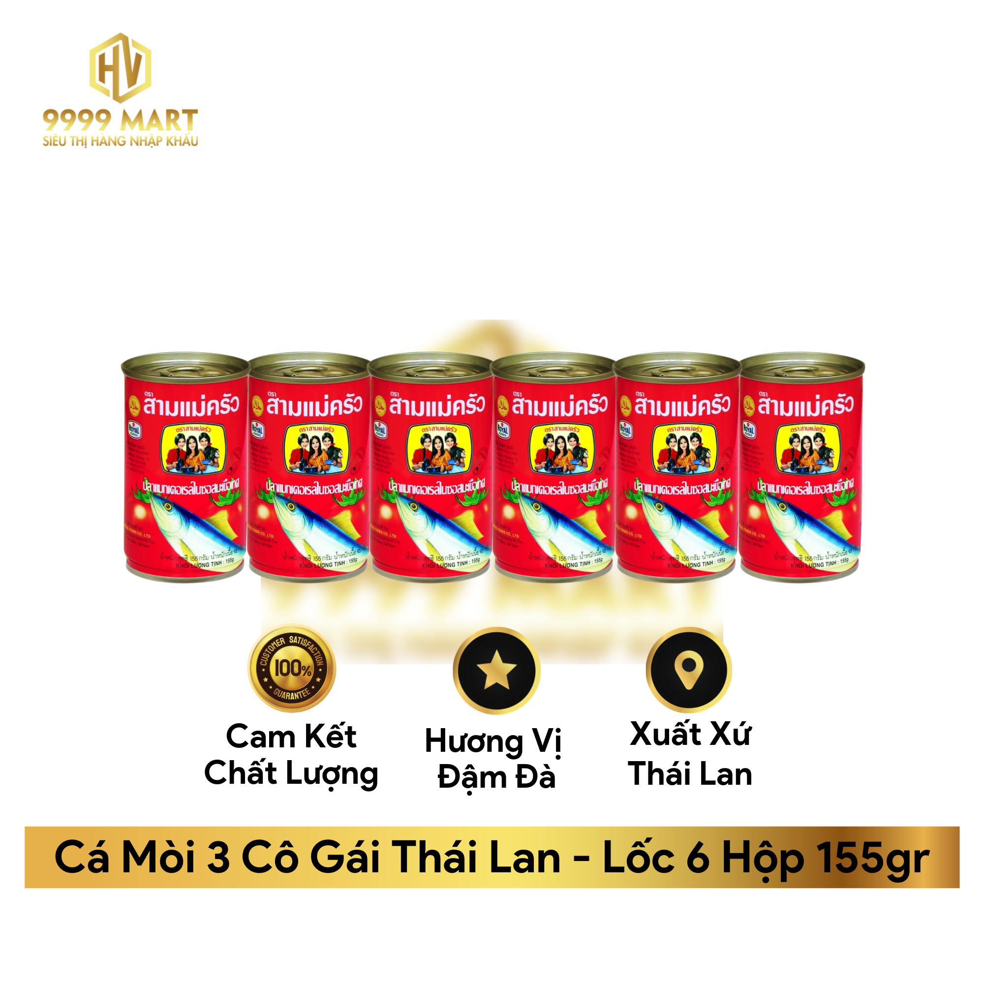  Cá Mòi 3 Cô Gái Thái Lan 155gr 