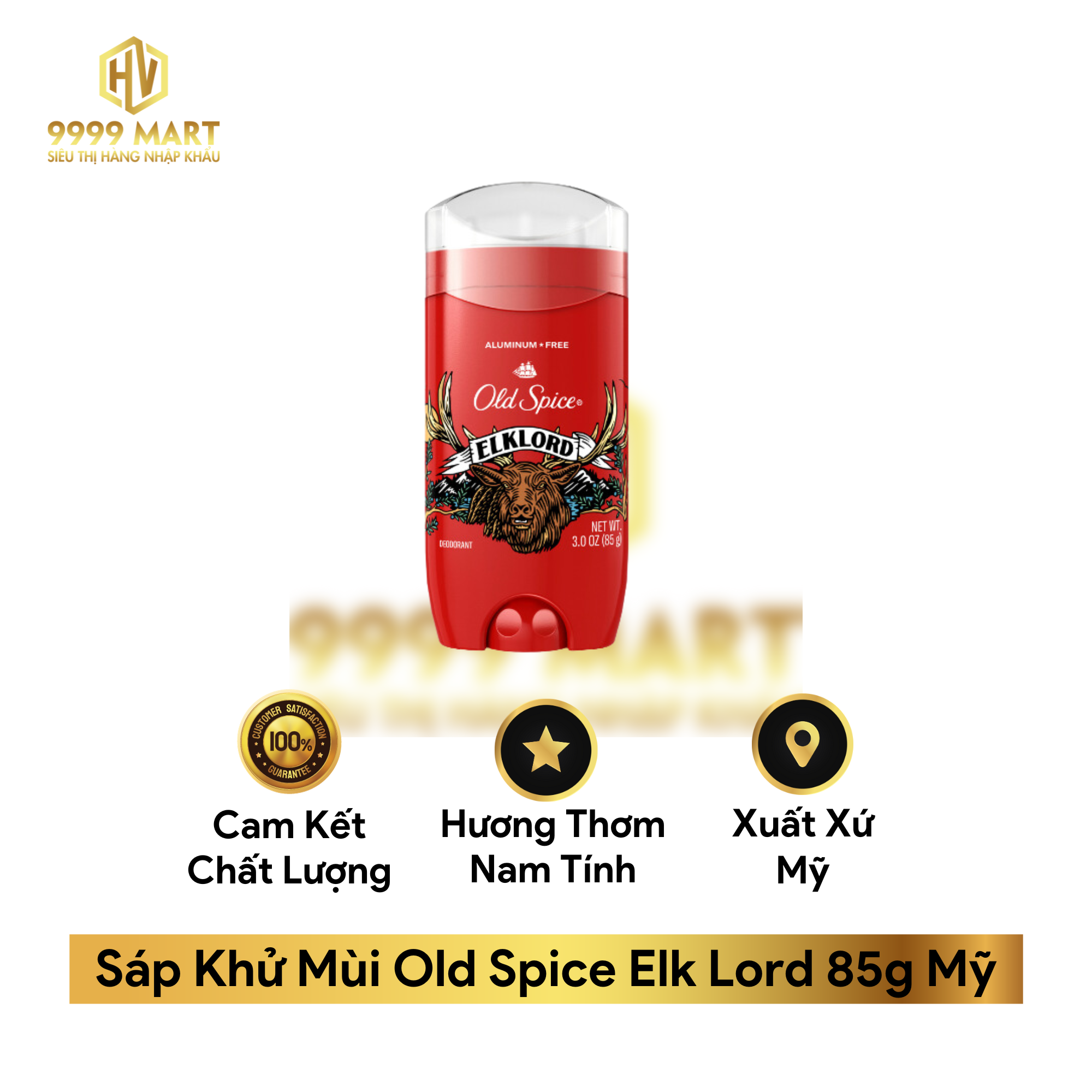  Sáp Khử Mùi Old Spice Elk Lord 85g Mỹ 