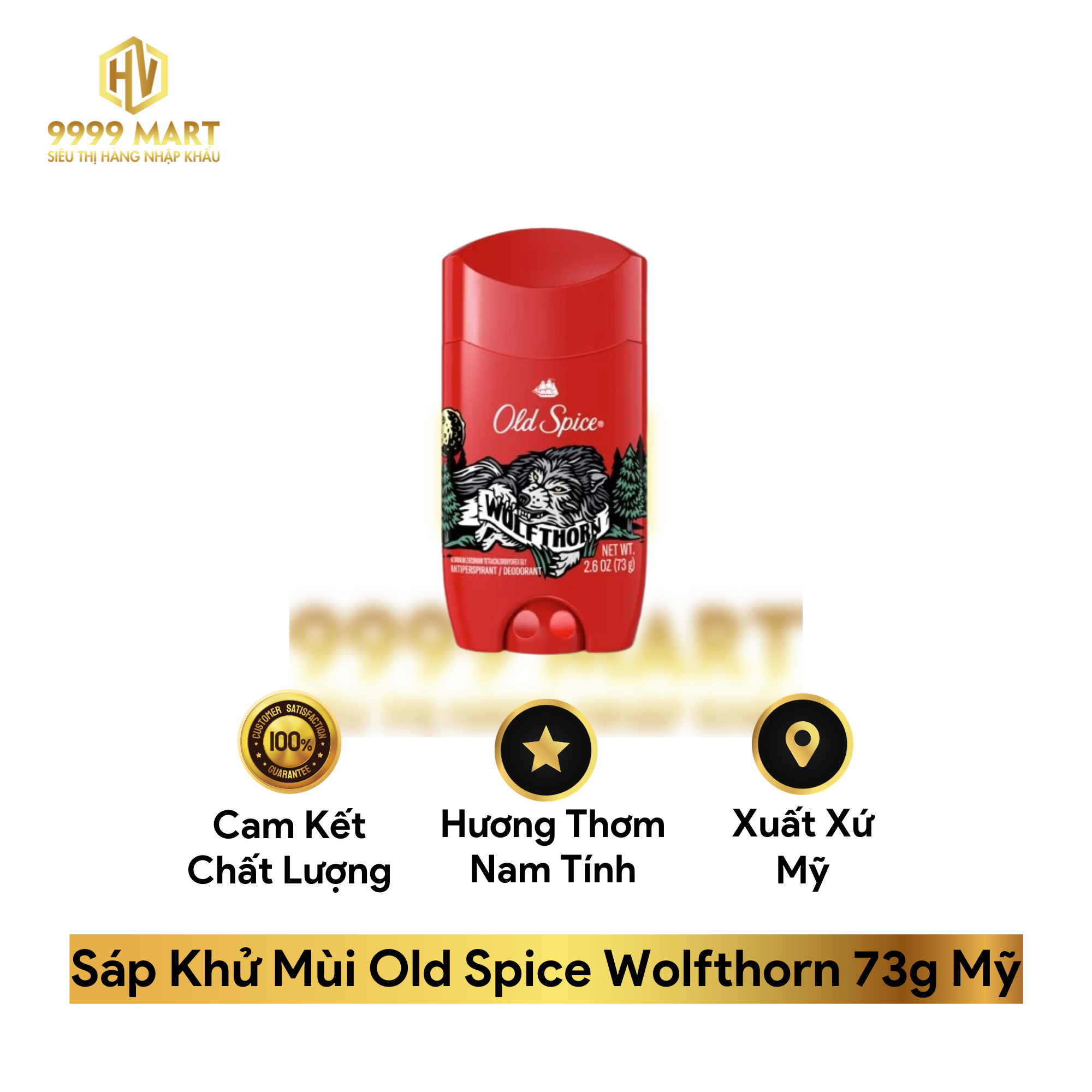  Sáp Khử Mùi Old Spice Wolfthorn 73g Mỹ 