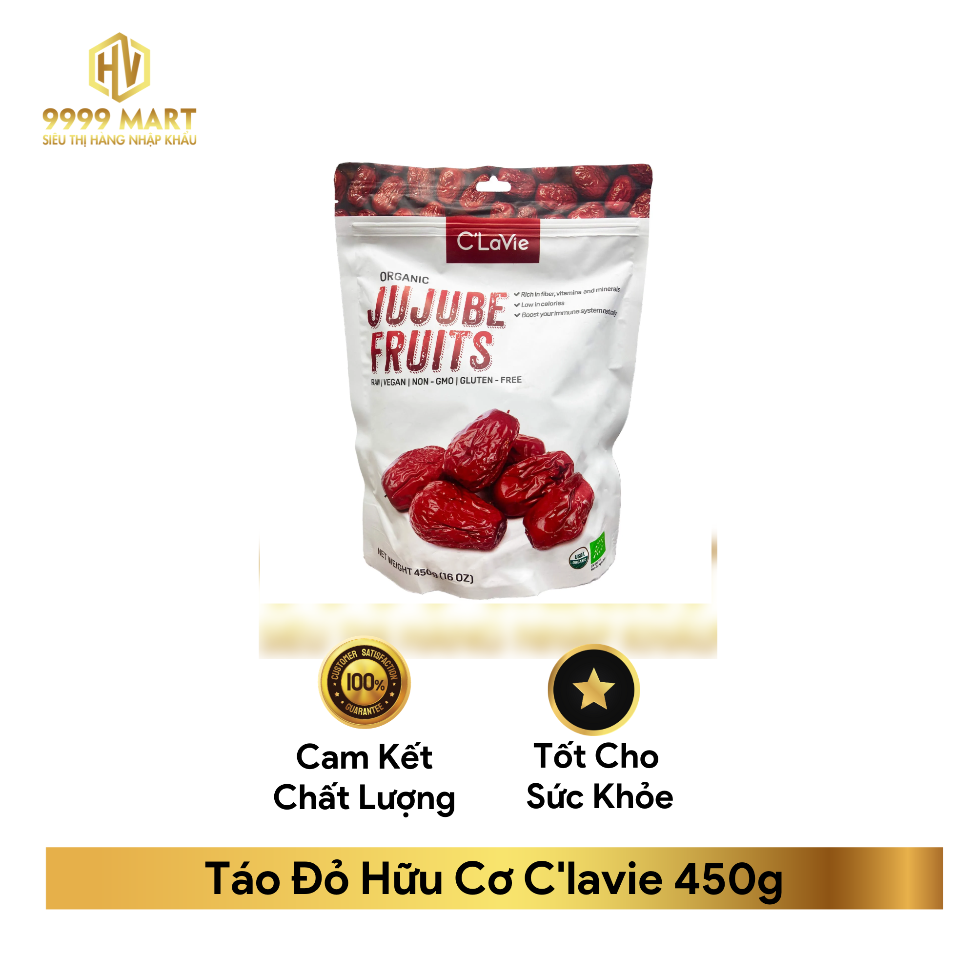  Táo Đỏ Hữu Cơ C'lavie 450g 