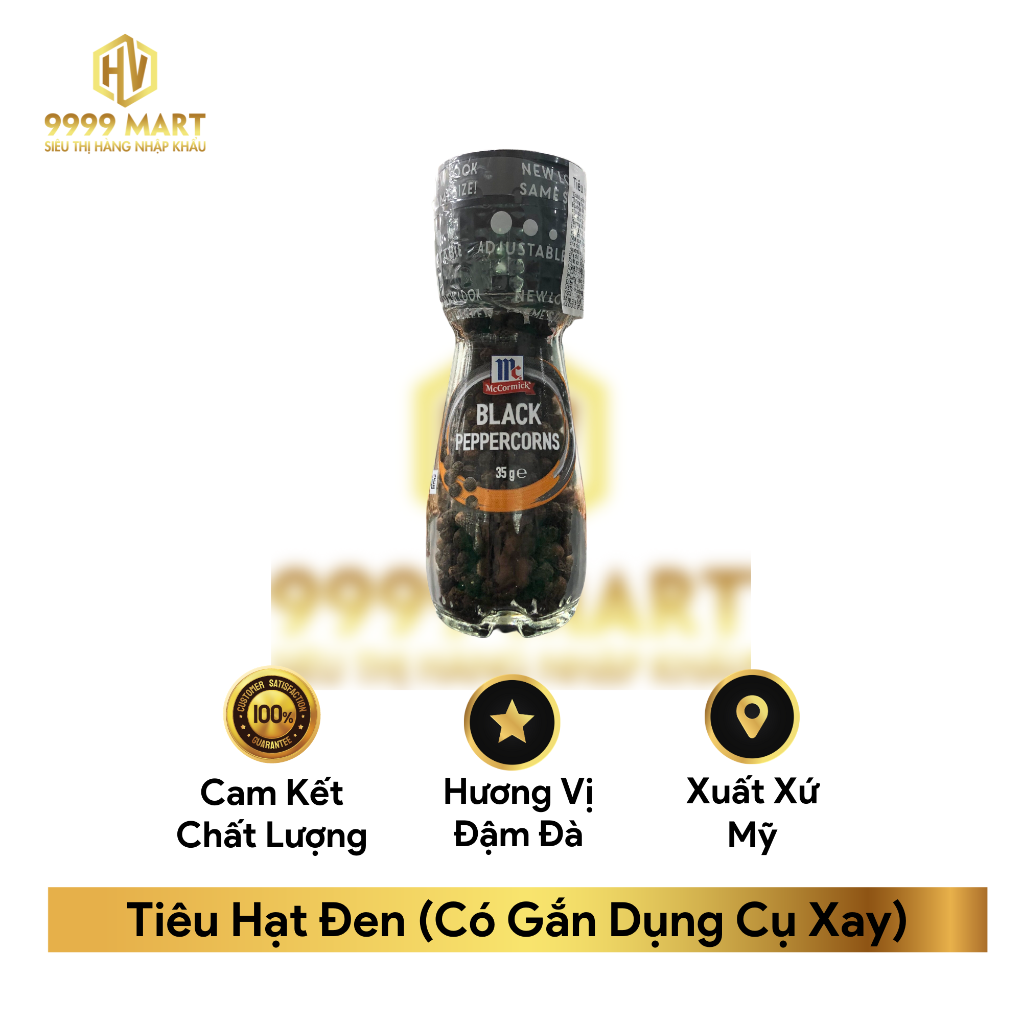  Tiêu Hạt Đen (Có Gắn Dụng Cụ Xay) 