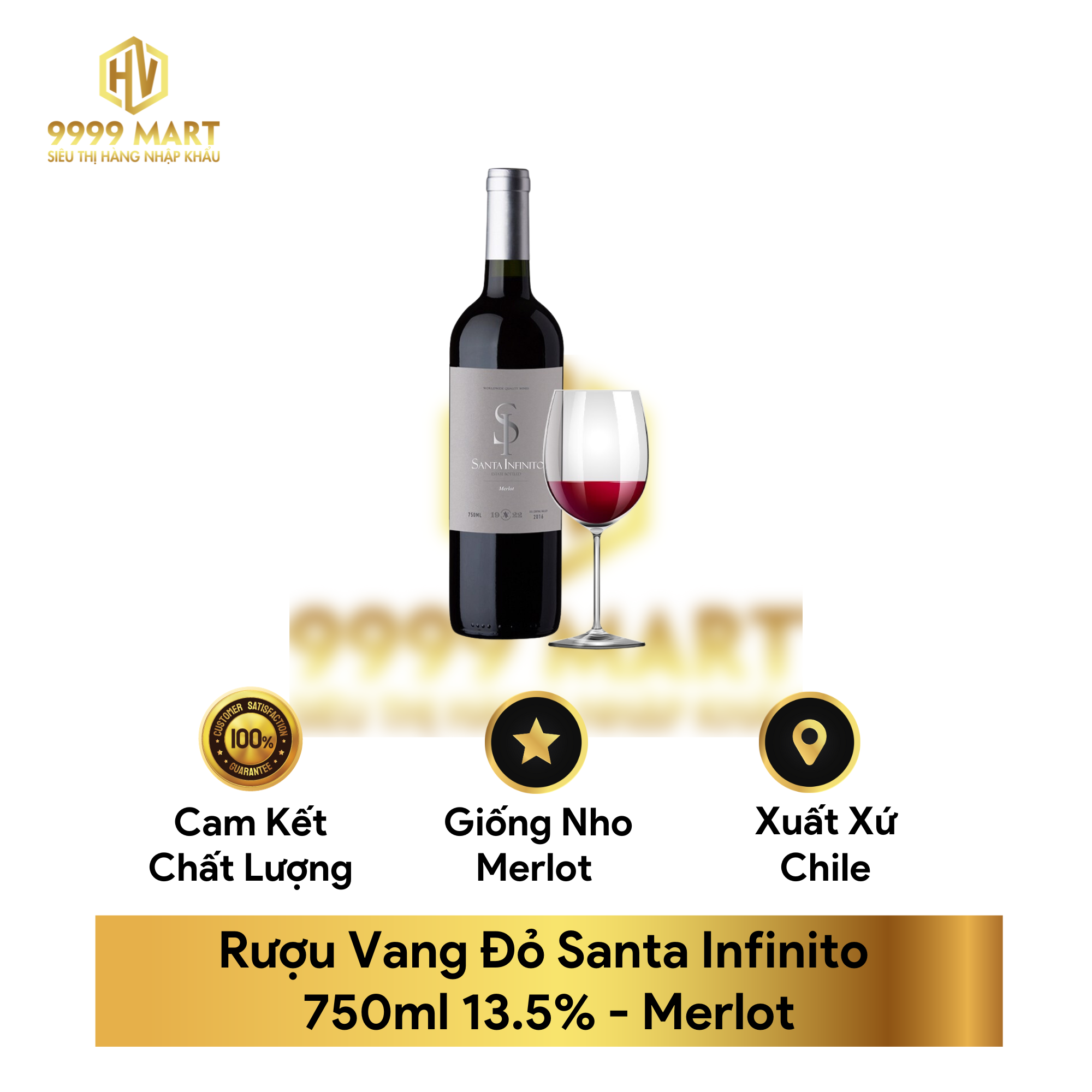  Rượu Vang Đỏ Santa Infinito 750ml 13.5% 