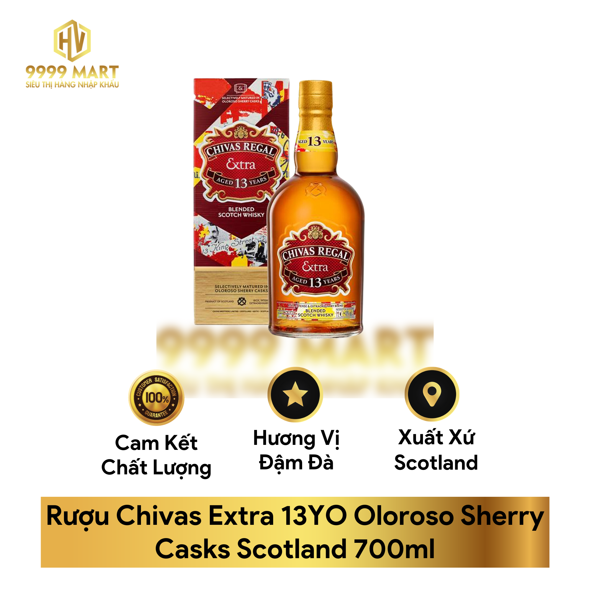  Rượu Chivas Extra 13YO Oloroso Sherry Casks Scotland 700ml 