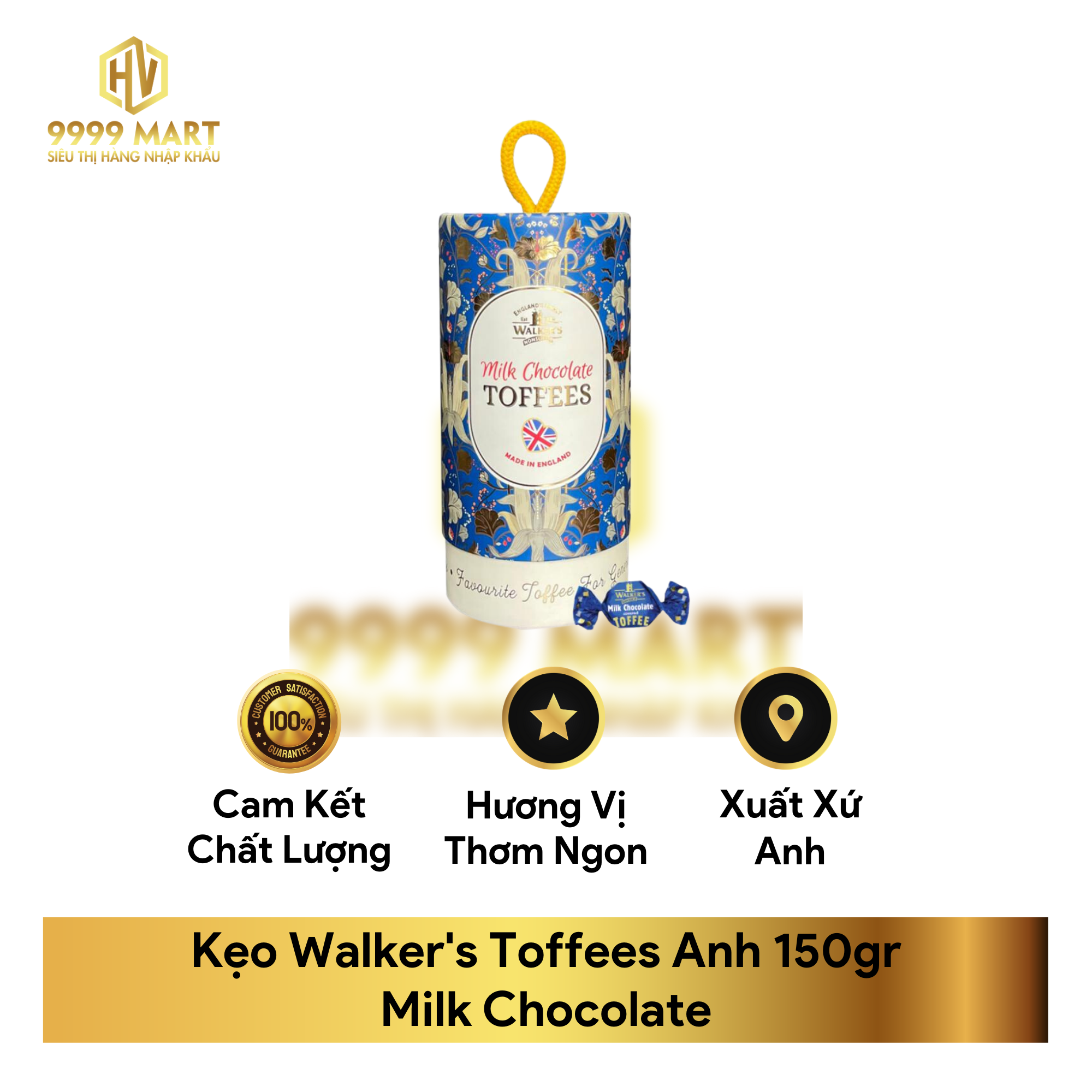  Kẹo Walker's Toffees Anh 150gr 