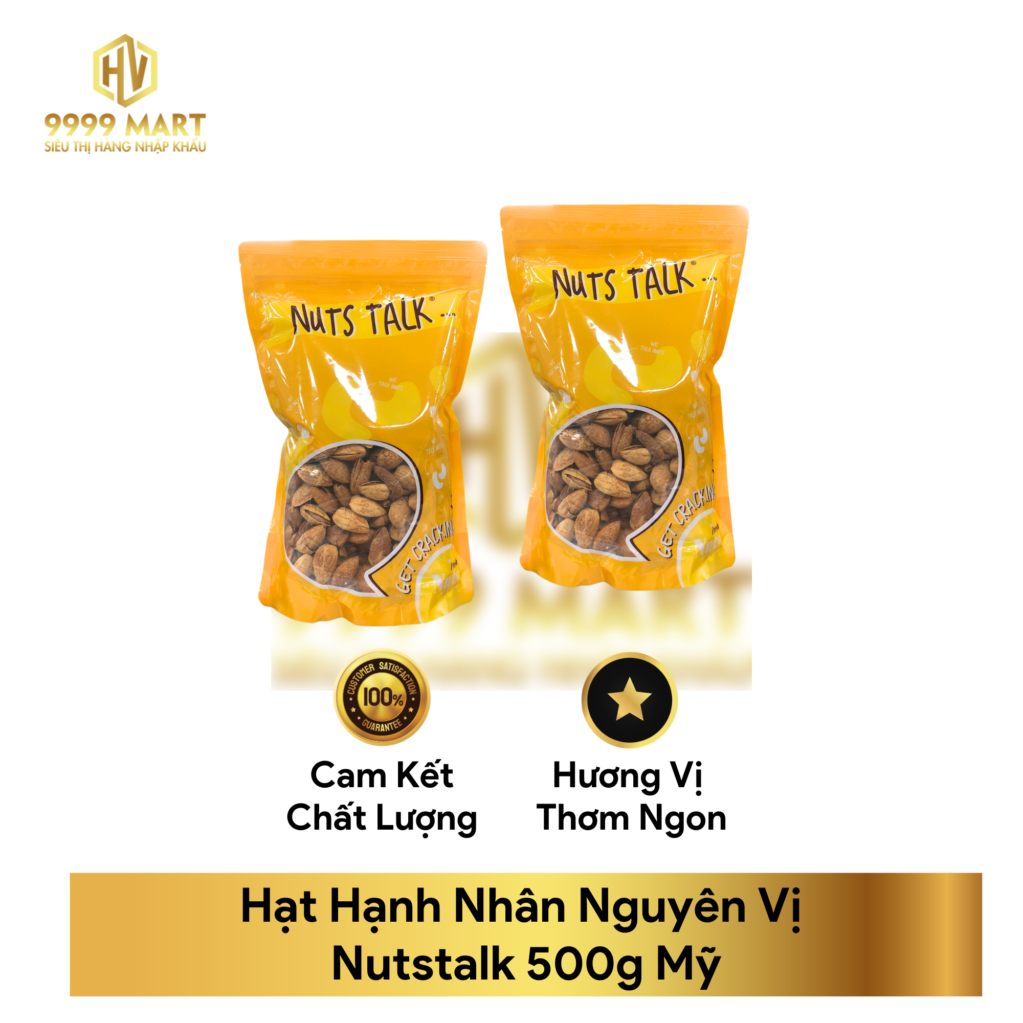  Hạt Hạnh Nhân Nguyên Vị Nutstalk 500g Mỹ 