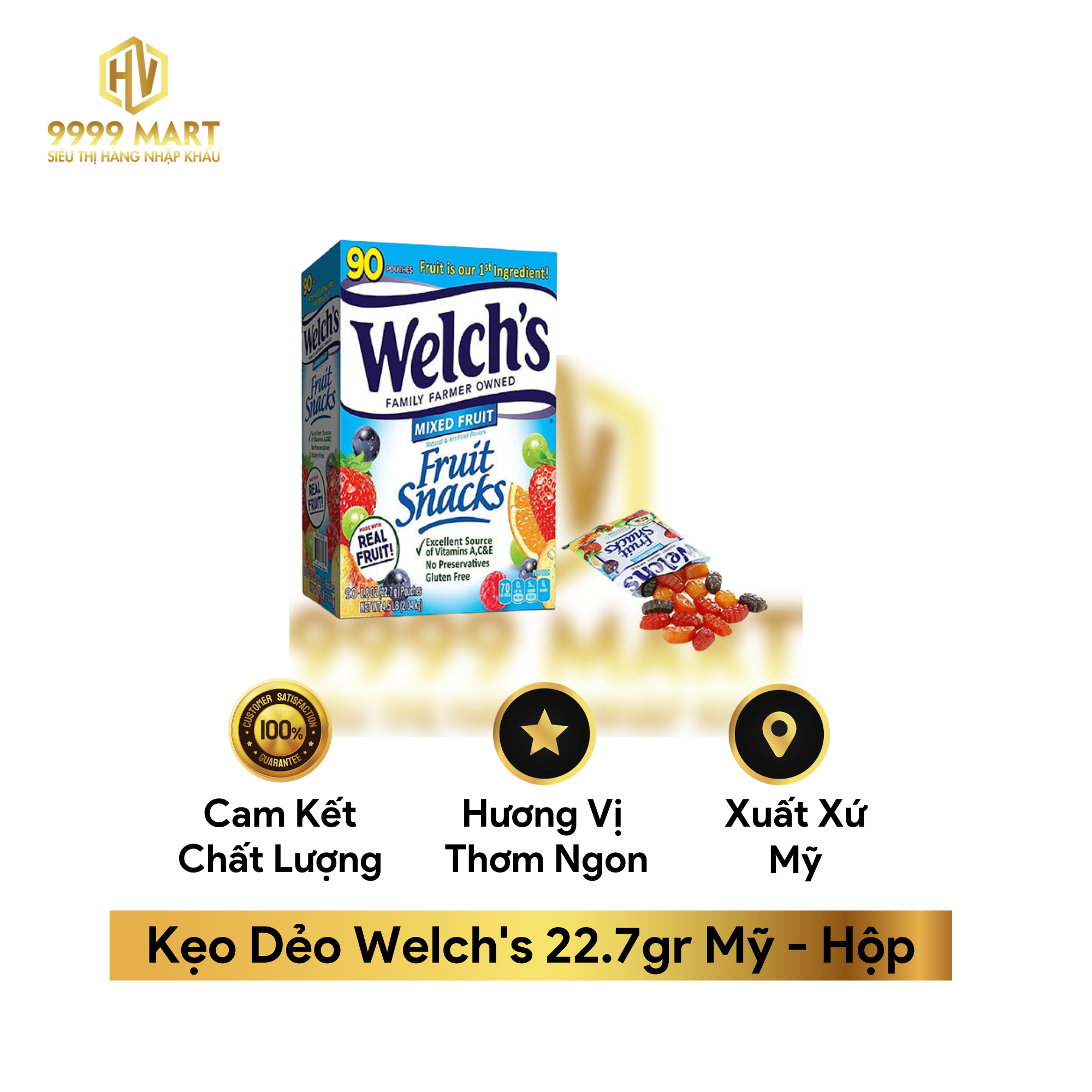  Kẹo Dẻo Welch's 22.7gr Mỹ 