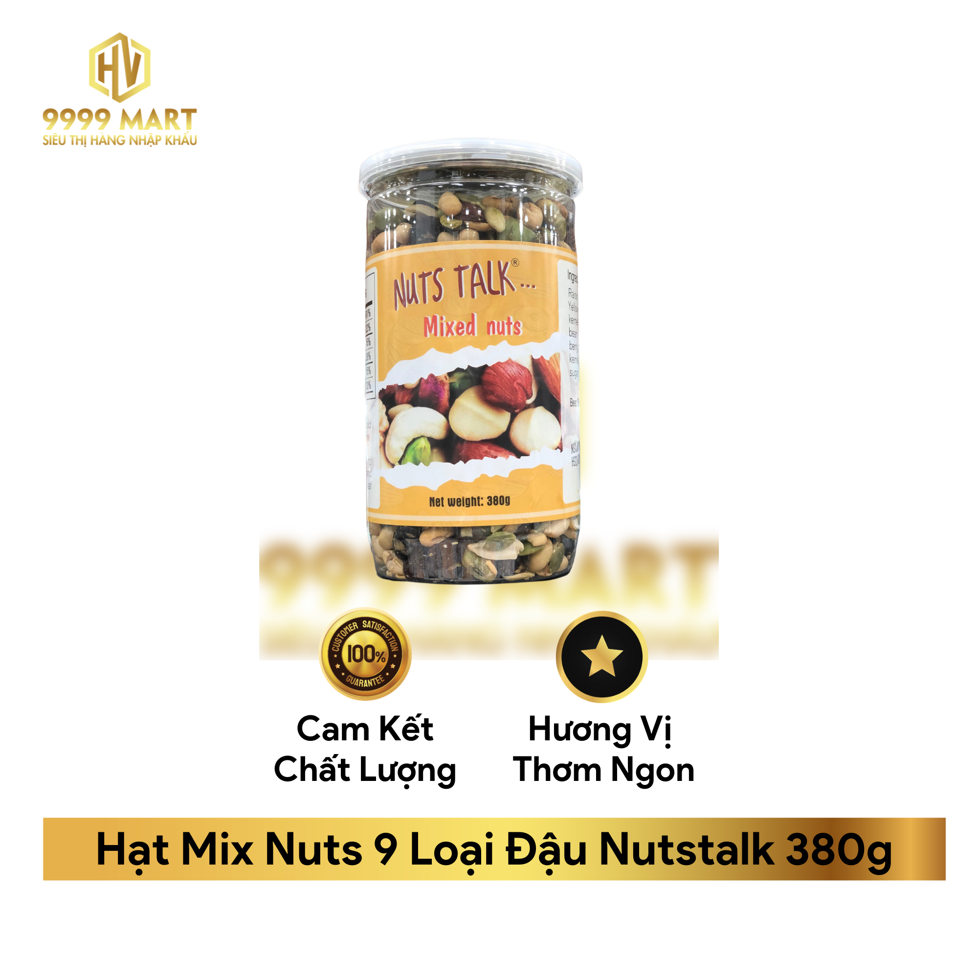  Hạt Mix Nuts 9 Loại Đậu Nutstalk 380g 