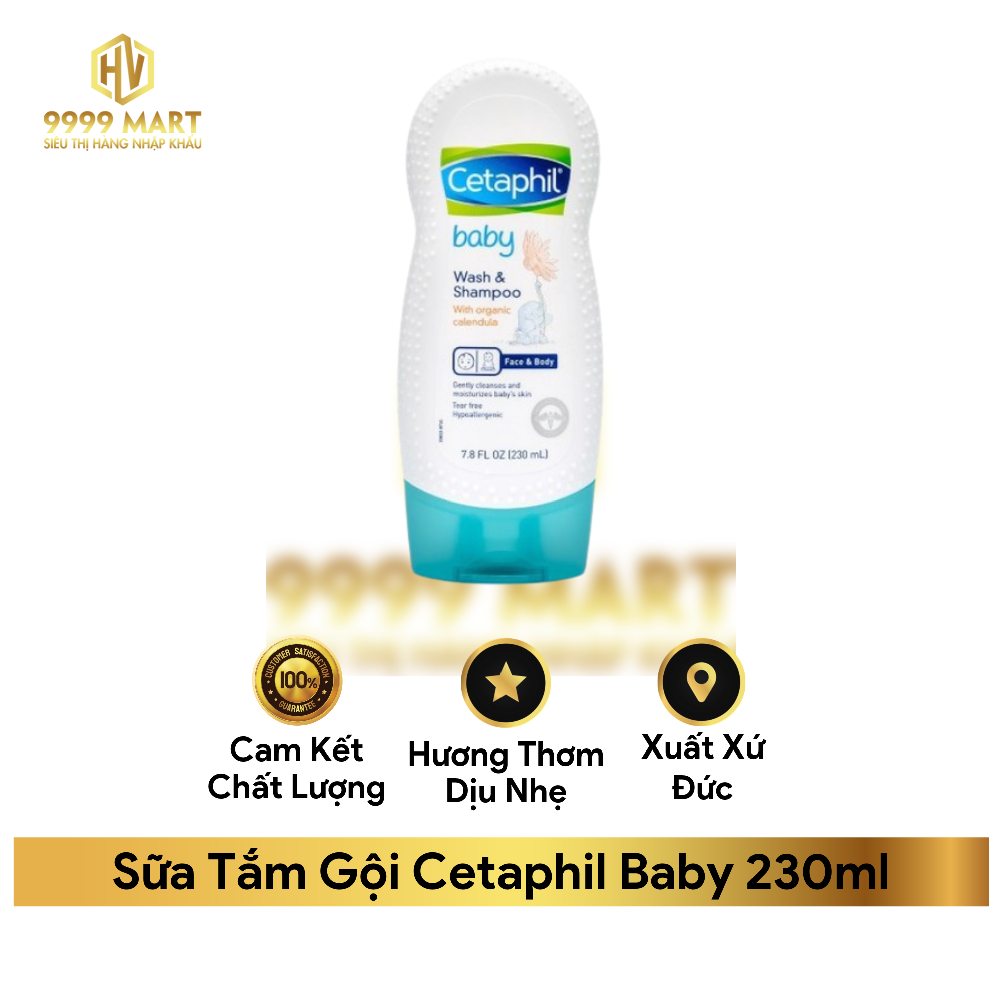  Sữa Tắm Gội Cetaphil Baby 230ml 