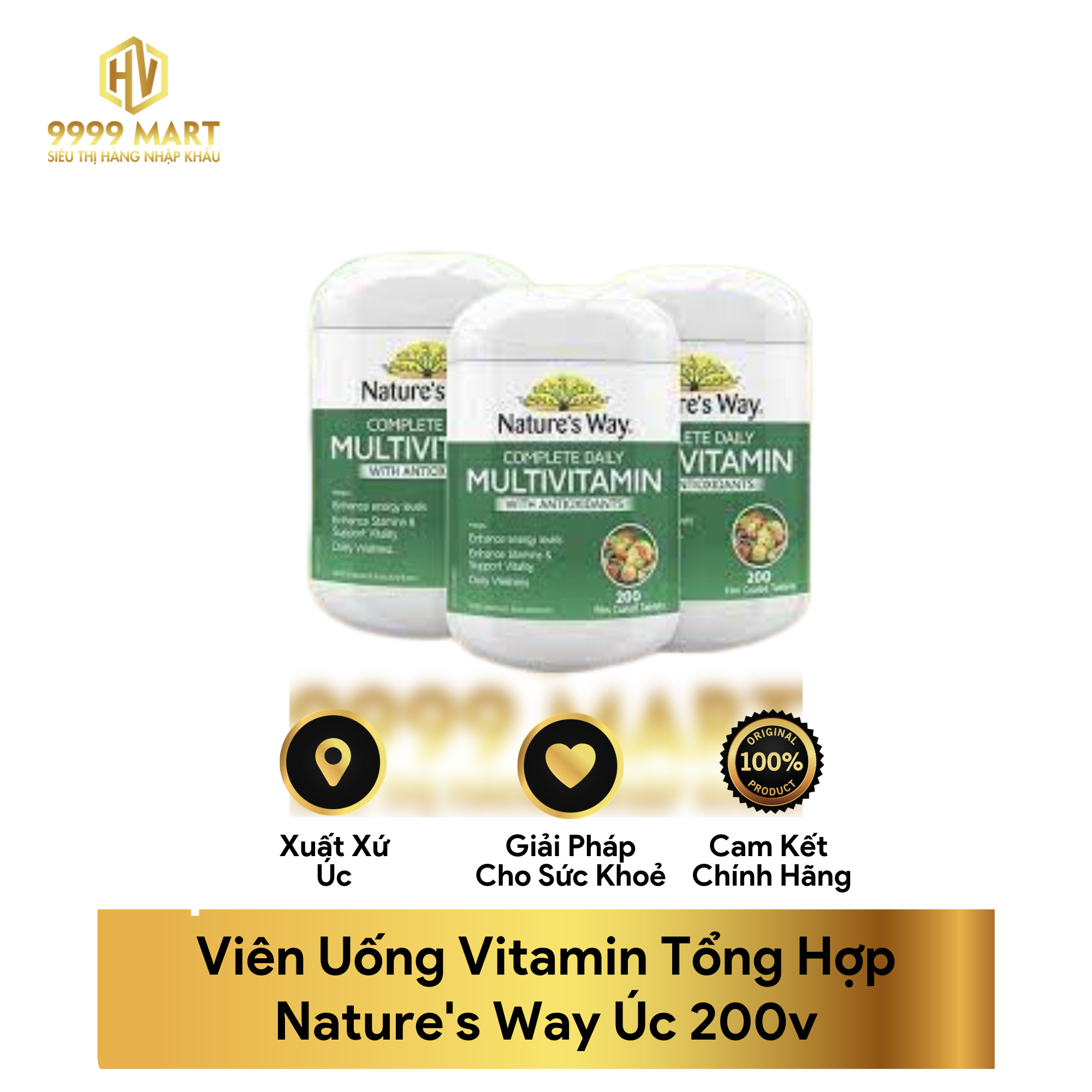  Viên Uống Vitamin Tổng Hợp Nature's Way Úc 200v 