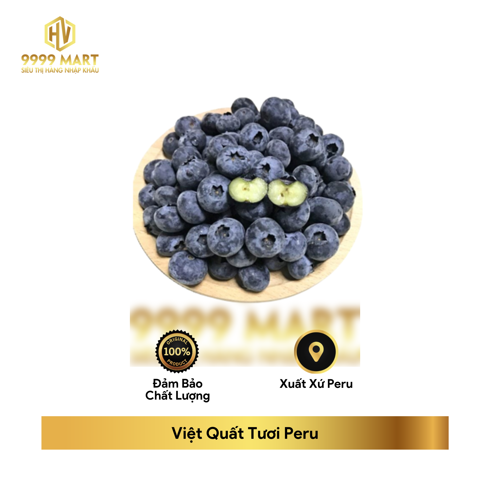  Việt Quất Tươi Peru 