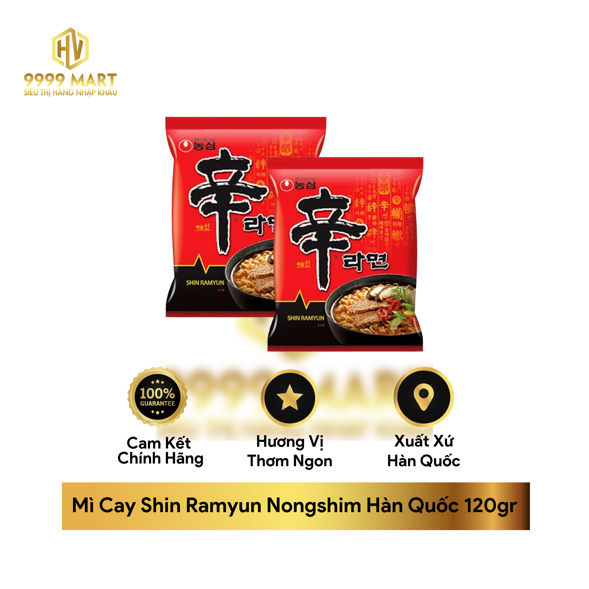  Mì Cay Shin Ramyun Nongshim Hàn Quốc 120gr 