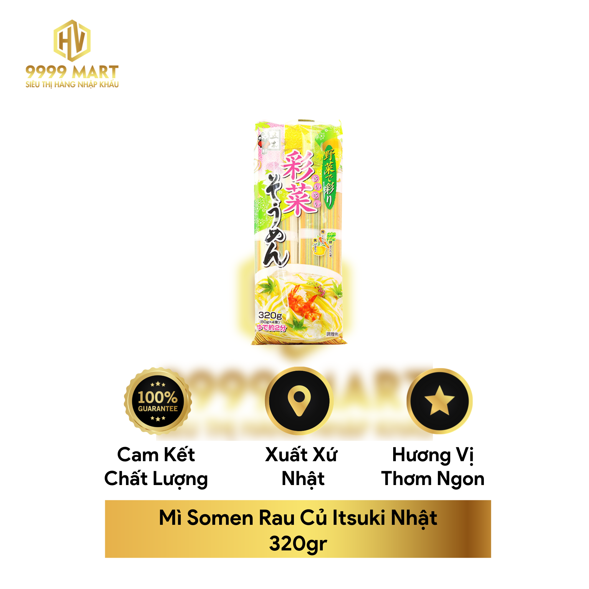  Mì Somen Rau Củ Itsuki Nhật 320gr 