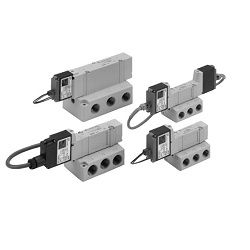  Tuân Thủ Hệ Thống Chống Cháy Nổ An Toàn Nội Tại, Van Điện Từ 5 Cổng, Loại Đường Ống Tấm Đế , Đơn Vị Sê-ri 51-SY5000/7000/9000 - SMC 