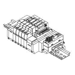  Van Điện Từ 5 Cổng, Sê-ri Tấm Đế /5000, Tương Thích EX510, Đa Tạp Loại Gắn Trên Đế, Đế Loại Xếp Chồng, Loại Tấm Đế - SMC 