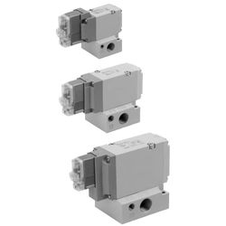  Van Điện Từ 3 Cổng Có Phớt Gioăng Cao Su, Loại Hoa Tiêu/con Rối, Đế Gắn, Đơn Chiếc, Sê-ri Tấm Đế /500/700 - SMC 