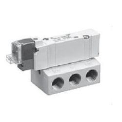  Sản Phẩm Tuân Thủ Tiêu Chuẩn UL, Van Điện Từ 3 Cổng, Loại Đường Ống Tấm Đế , Bộ Phận Đơn Sê-ri SY300/500 - SMC 