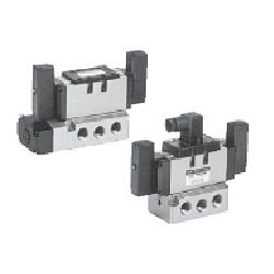 5-Port Solenoid Valve, Pilot Operated, Metal Seal, Plug-in Type / Non Plug-in Type, VFS5000 Series - SMC 