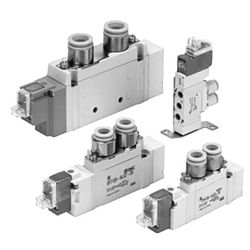  Van Điện Từ 5 Cổng, Có Cổng Trên Thân Máy, Bộ Phận Đơn, Tương Thích Với Pin Sạc, Sê-ri 25A-SY5000/7000 - SMC 