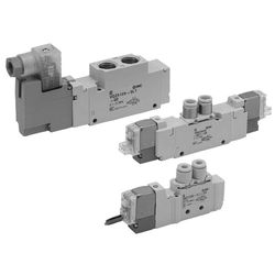  Van Điện Từ 5 Cổng, Loại Đường Ống Trực Tiếp, Bộ Phận Đầu Cắm, Tương Thích Với Pin Tự Nạp, Sê-ri 25A-VQZ1000 - SMC 