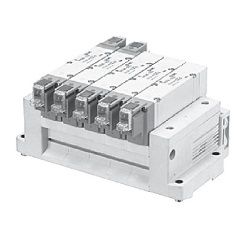  Van Điện Từ 5 Cổng, Sê-ri Sạch, Sê-ri 10- Tấm Đế , Đa Tạp Loại Gắn Trên Đế, Đế Loại Xếp Tấm Đế, Loại Đi Dây Riêng - SMC 