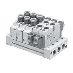  Van Điện Từ 5 Cổng, Sê-ri Sạch, Sê-ri 10- Tấm Đế, Loại Ống Dẫn Trực Tiếp, Đế Loại Xếp Chồng, Loại Đi Dây Riêng - SMC 