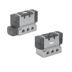  Van Điện Từ Vận Hành Thử Nghiệm 5 Cổng, Gioăng Cao Su, Plug-in Và Non Plug-in Sê-ri VFR6000 - SMC 