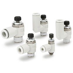  Speed Controller For Low-Speed Operation With One-Touch Fittings , AS-FM Series - SMC 