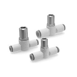  Bộ Điều Khiển Tốc Độ Bộ Điêu Chỉnh Bằng Tuốc Nơ Vít Có Rãnh Thẳng, Với Đầu Nối Một Chạm , Loại Thẳng Hàng, Sê-ri AS□□□1F-D - SMC 