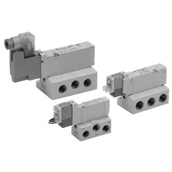  Van Điện Từ 5 Cổng, Gắn Trên Đế, Bộ Phận Tấm Đế Dây Dẫn, Tương Thích Với Pin Sạc, Sê-ri 25A-VQZ1000 - SMC 