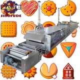  Máy Làm Bánh Quy Cứng Tự Động Hoàn Toàn Sinofude BCQ CRACKER BISCUIT MAKING MACHINE 
