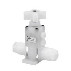  Van Vận Hành Bằng Không Khí Cho Hóa Chất, Nhỏ Gọn, Vận Hành Bằng Tay, Phụ Kiện Tích Hợp Sê-ri LVDH-F/FN Và Phần Mở Rộng Ống Nối Sê-ri LVDH-TF/FN - SMC 