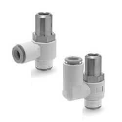  Bộ Điều Khiển Tốc Độ Bộ Điêu Chỉnh Bằng Tuốc Nơ Vít Rãnh Thẳng, Với Phụ Đầu Nối Một Tác Động : Loại Khuỷu Tay / Loại Phổ Thông, Sê-ri AS□□□1F-D - SMC 