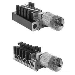  Van Điện Từ 5 Cổng, Loại Thí Điểm, Loại Cắm / Loại Không Cắm, Sê-ri VFS5000, Ống Góp Làm Chất Tẩy Rửa Ống Xả - SMC 
