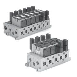  Van Điện Từ 5 Cổng, Loại Thí Điểm, Loại Cắm / Loại Không Cắm, Sê-ri VFR5000, Manifold - SMC 