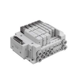  5-Port Solenoid Valve, Plug-in, Connector Connector Tấm Đế, SY3000/5000 Series, Plug-in Mixed Mounting Type Manifold - SMC 