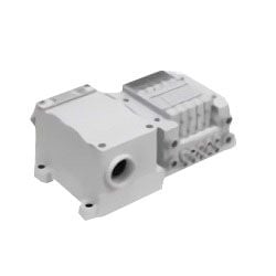  Van Điện Từ 5 Cổng, Plug-in, Đế Kết Nối Đầu Nối, Tương Thích Với Hộp Đấu Dây, Tương Thích Với Pin Sạc, Sê-ri 25A- Tấm Đế, Manifold - SMC 
