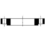  Stainless Steel Pipe Flange, Slip-On Weld Type Plate Flange, Raised Face, JIS10K SUSF304 - MIETECHNO 
