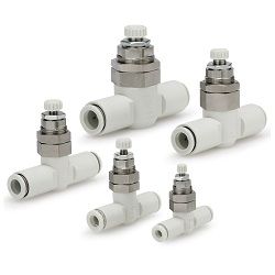  Bộ Điều Khiển Tốc Độ Với Đầu Nối Nối Nhanh Loại Gắn Trên Bảng Điều Khiển / Loại Gắn Bảng Điều Khiển Sê-ri AS□□□1F-3 - SMC 