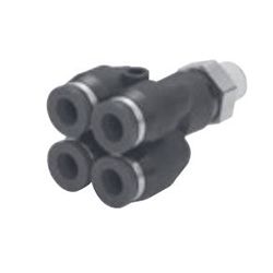  Corrosion-Resistant SUS303 Equivalent Fitting Branch Double Y - PISCO 