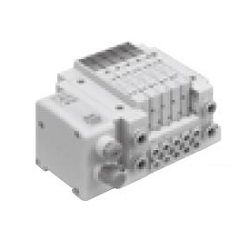  5-Port Solenoid Valve, Plug-in, Connector Connection Base, EX500 Gateway Distributed System  Compatible, SY3000/5000/7000 Series, Manifold - SMC 